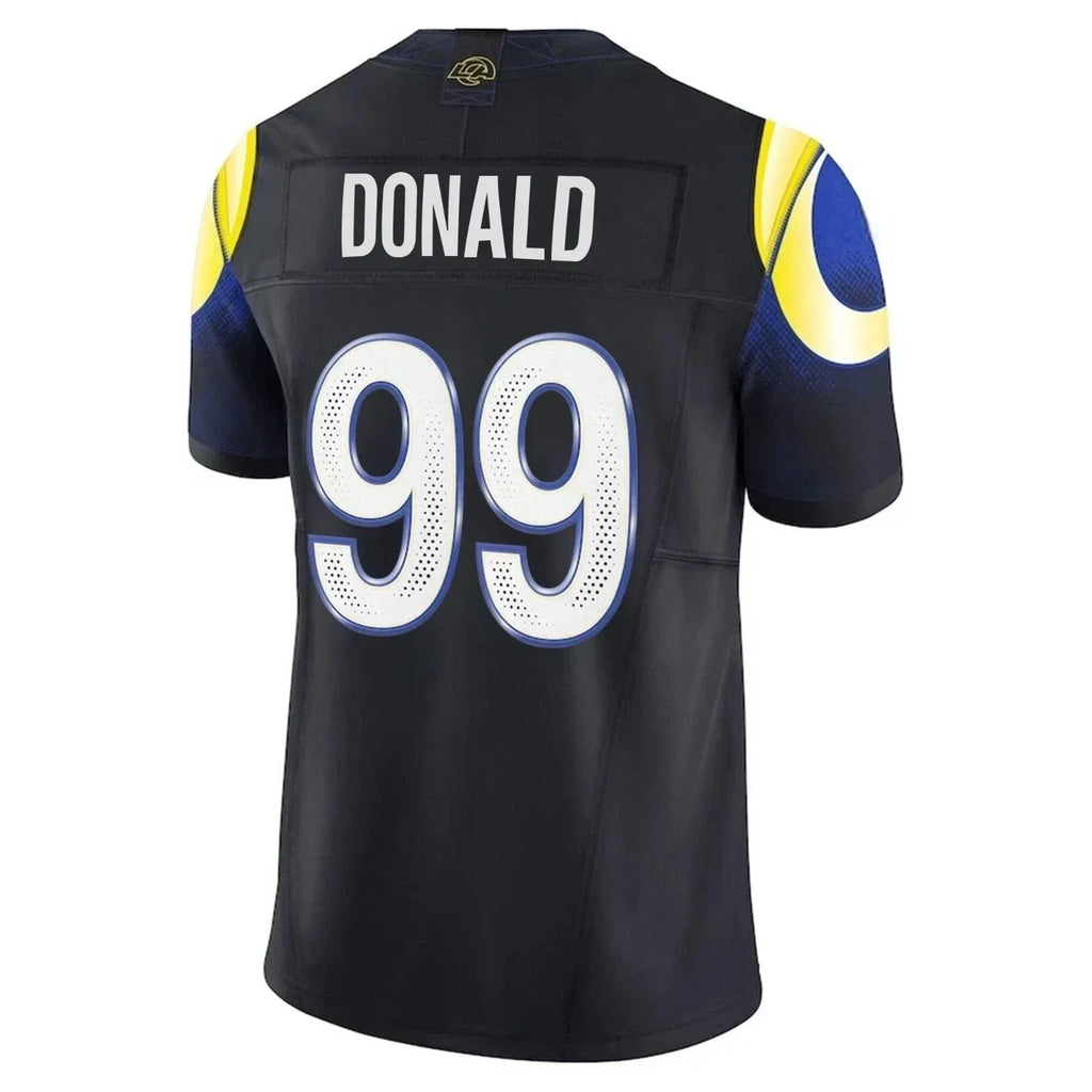 Johmsee LA.Rams #99 Aaron Donald 2025 Rivalries Collection Limited Jersey - Midnight Blue Stitched Jerseys