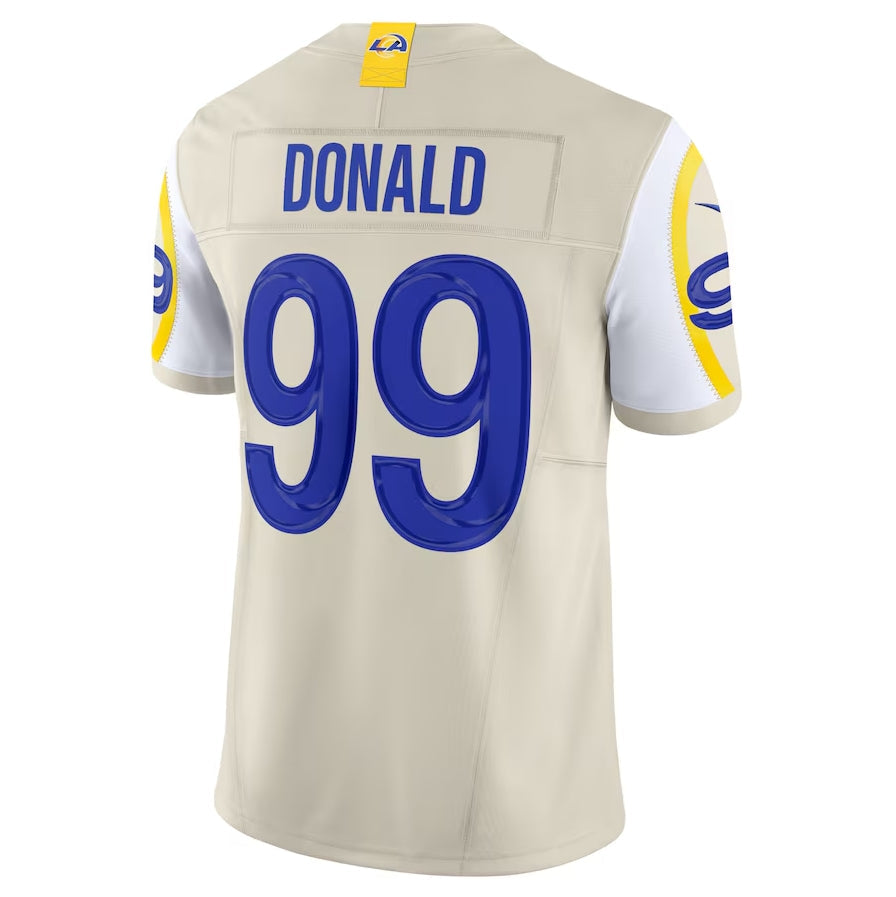 Johmsee LA.Rams #99 Aaron Donald Alternate Vapor F.U.S.E. Limited Jersey - Bone Stitched Jerseys