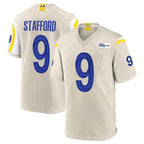Johmsee LA.Rams #9 Matthew Stafford Player Bone Home Game Stitched Jerseys