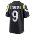 Johmsee LA.Rams #9 Matthew Stafford Player Midnight Blue Rivalries Collection Game Stitched Jerseys