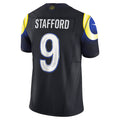 Johmsee LA.Rams #9 Matthew Stafford Player Midnight Blue Rivalries Collection Vapor Limited Stitched Jerseys