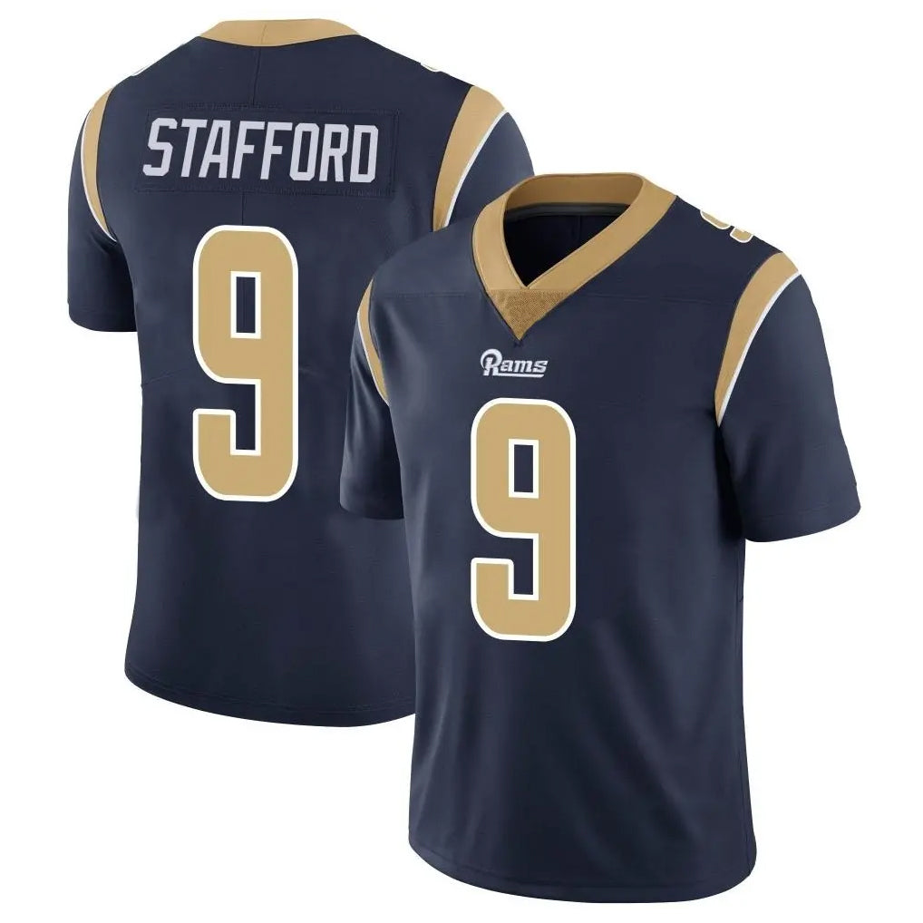 Johmsee LA.Rams #9 Matthew Stafford Player Navy Limited Vapor Untouchable Home Game Stitched Jerseys