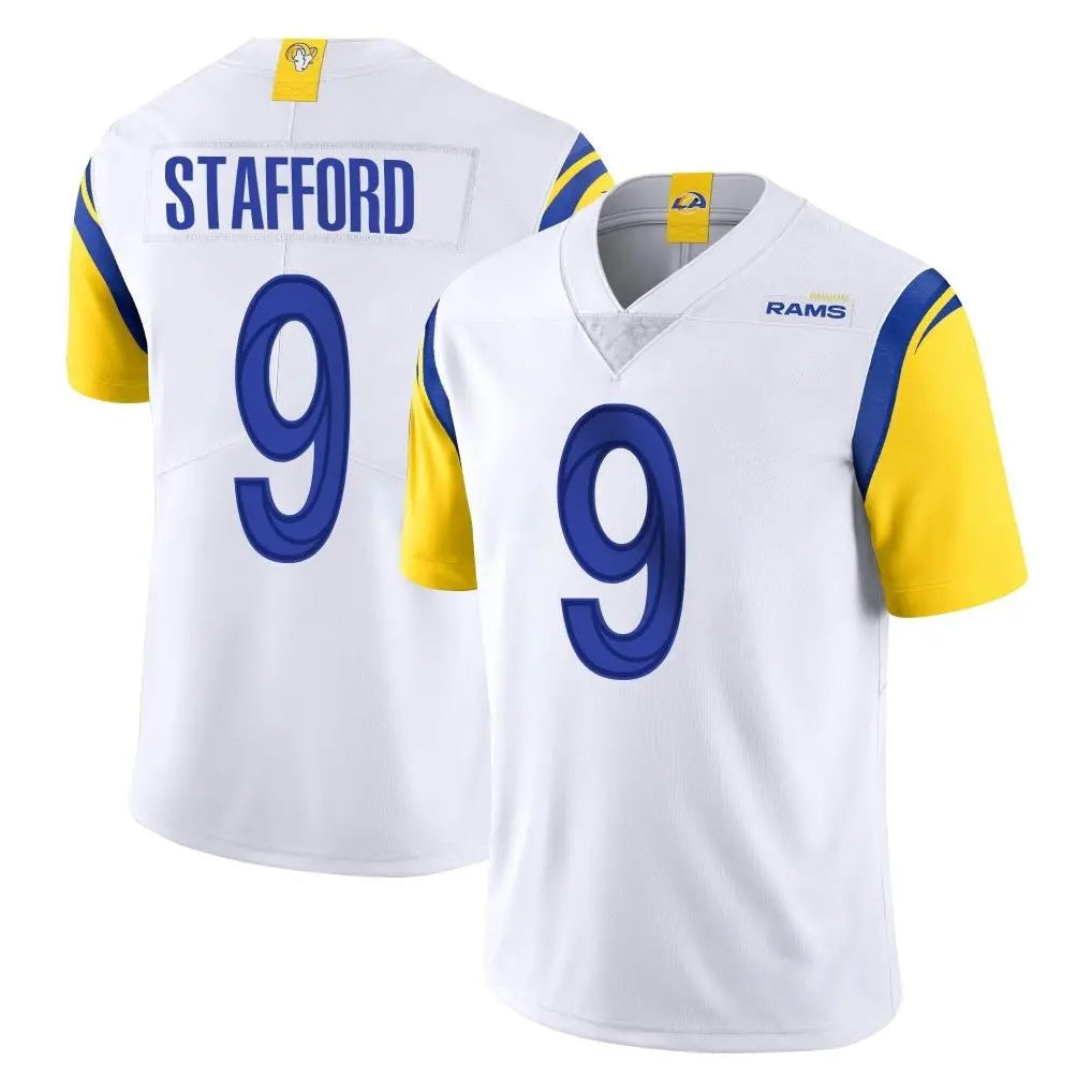 Johmsee LA.Rams #9 Matthew Stafford Player White Limited Vapor Untouchable Home Game Stitched Jerseys