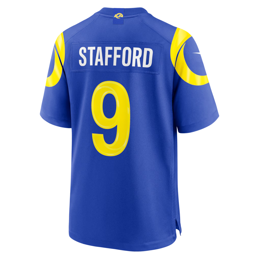Johmsee LA.Rams #9 Matthew Stafford Royal Team Game Player Stitched Jerseys