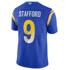 Johmsee LA.Rams #9 Matthew Stafford Royal Vapor Limited Jersey American Stitched Jersey