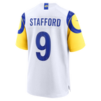 Johmsee LA.Rams #9 Matthew Stafford White White Game Player Stitched Jerseys