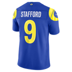 Johmsee LA.Rams #9 Matthew Stafford Royal Team Vapor F.U.S.E. Stitched Limited Jerseys