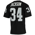 Johmsee LV.Raiders 1990 #34 Bo Jackson Mitchell & Ness Black Authentic Throwback Retired Player Stitched Puhic Jersey