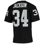 Johmsee LV.Raiders 1990 #34 Bo Jackson Mitchell & Ness Black Authentic Throwback Retired Player Stitched Puhic Jersey