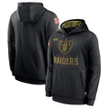 Johmsee LV.Raiders Black Salute to Service Hoodies Limited Game Blank Player Stitched Jerseys