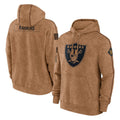 Johmsee LV.Raiders Brown Salute to Service Hoodies Limited Game Blank Player Stitched Jerseys