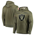 Johmsee LV.Raiders Olive Salute to Service Pullover Hoodies Home Game Blank Player Stitched Jerseys