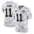 Johmsee LV.Raiders #11 Jeremy Chinn Player Arctic Camo Salute To Service Limited Game Stitched Jerseys