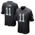 Johmsee LV.Raiders #11 Jeremy Chinn Player Black Home Game Stitched Jerseys