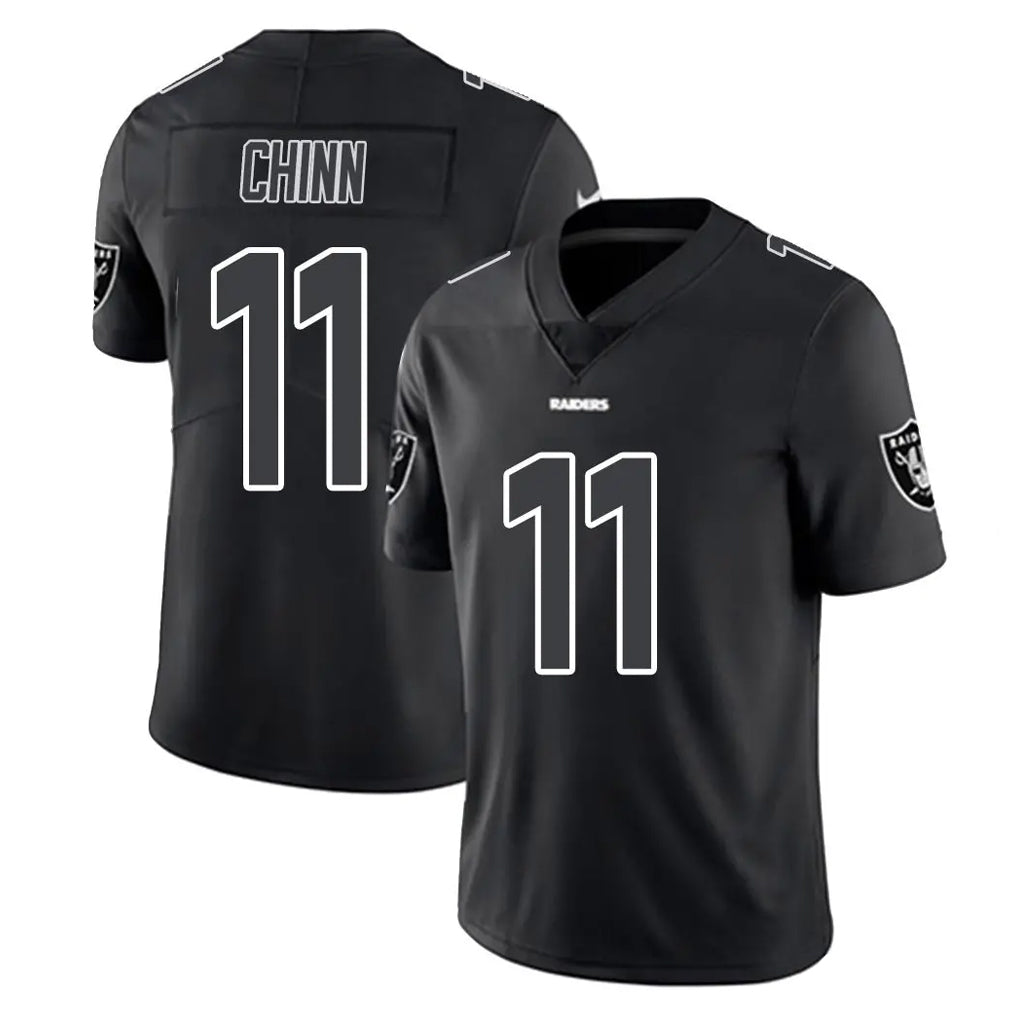 Johmsee LV.Raiders #11 Jeremy Chinn Player Black Limited Black Impact Home Game Stitched Jerseys