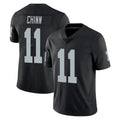 Johmsee LV.Raiders #11 Jeremy Chinn Player Black Limited Vapor Untouchable Home Game Stitched Jerseys
