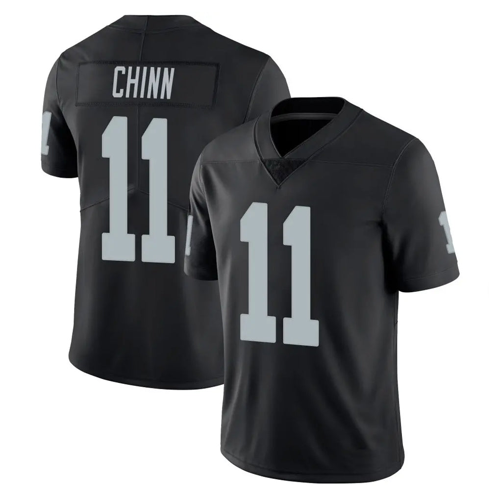 Johmsee LV.Raiders #11 Jeremy Chinn Player Black Limited Vapor Untouchable Home Game Stitched Jerseys