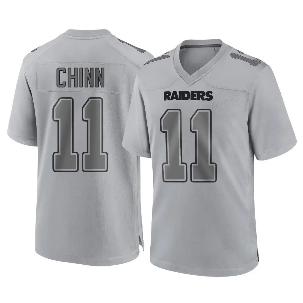 Johmsee LV.Raiders #11 Jeremy Chinn Player Gray Atmosphere Fashion Limited Game Stitched Jerseys