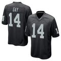 Johmsee LV.Raiders #14 Matt Gay Player Black Home Game Stitched Jerseys