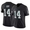 Johmsee LV.Raiders #14 Matt Gay Player Black Limited Vapor F.U.S.E. Home Game Stitched Jerseys