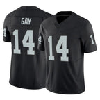 Johmsee LV.Raiders #14 Matt Gay Player Black Limited Vapor F.U.S.E. Home Game Stitched Jerseys