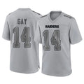 Johmsee LV.Raiders #14 Matt Gay Player Gray Atmosphere Fashion Limited Game Stitched Jerseys