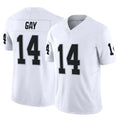 Johmsee LV.Raiders #14 Matt Gay Player White Limited Vapor F.U.S.E. Home Game Stitched Jerseys