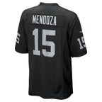 Johmsee LV.Raiders #15 Fernando Mendoza Black 2026 Draft First Round Pick No. 1 Team Game Stitched Jerseys