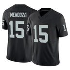 Johmsee LV.Raiders #15 Fernando Mendoza Player Black Limited Vapor F.U.S.E. Home Game Stitched Jerseys