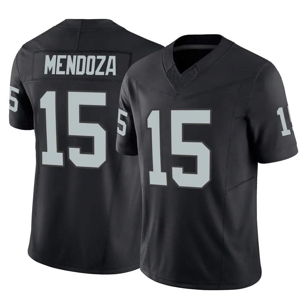 Johmsee LV.Raiders #15 Fernando Mendoza Player Black Limited Vapor F.U.S.E. Home Game Stitched Jerseys