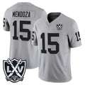 Johmsee LV.Raiders #15 Fernando Mendoza Player Gray 2026 Vapor Limited Home Game Stitched Jerseys