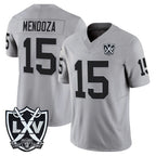 Johmsee LV.Raiders #15 Fernando Mendoza Player Gray 2026 Vapor Limited Home Game Stitched Jerseys
