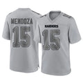 Johmsee LV.Raiders #15 Fernando Mendoza Player Gray Atmosphere Fashion Limited Game Stitched Jerseys