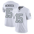 Johmsee LV.Raiders #15 Fernando Mendoza Player White Limited Color Rush Home Game Stitched Jerseys
