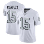 Johmsee LV.Raiders #15 Fernando Mendoza Player White Limited Color Rush Home Game Stitched Jerseys
