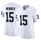 Johmsee LV.Raiders #15 Fernando Mendoza Player White Limited Vapor F.U.S.E. Home Game Stitched Jerseys