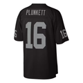 Johmsee LV.Raiders #16 Jim Plunkett Mitchell & Ness Black 1980 Legacy Replica Stitched Puhic Jersey