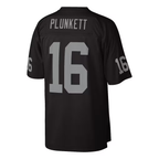 Johmsee LV.Raiders #16 Jim Plunkett Mitchell & Ness Black 1980 Legacy Replica Stitched Puhic Jersey