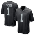 Johmsee LV.Raiders #1 Tre Tucker Player Black Home Game Stitched Jerseys