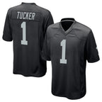 Johmsee LV.Raiders #1 Tre Tucker Player Black Home Game Stitched Jerseys