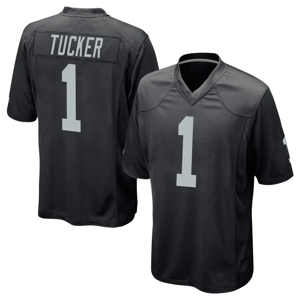 Johmsee LV.Raiders #1 Tre Tucker Player Black Home Game Stitched Jerseys