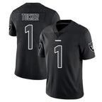 Johmsee LV.Raiders #1 Tre Tucker Player Black Limited Black Impact Home Game Stitched Jerseys
