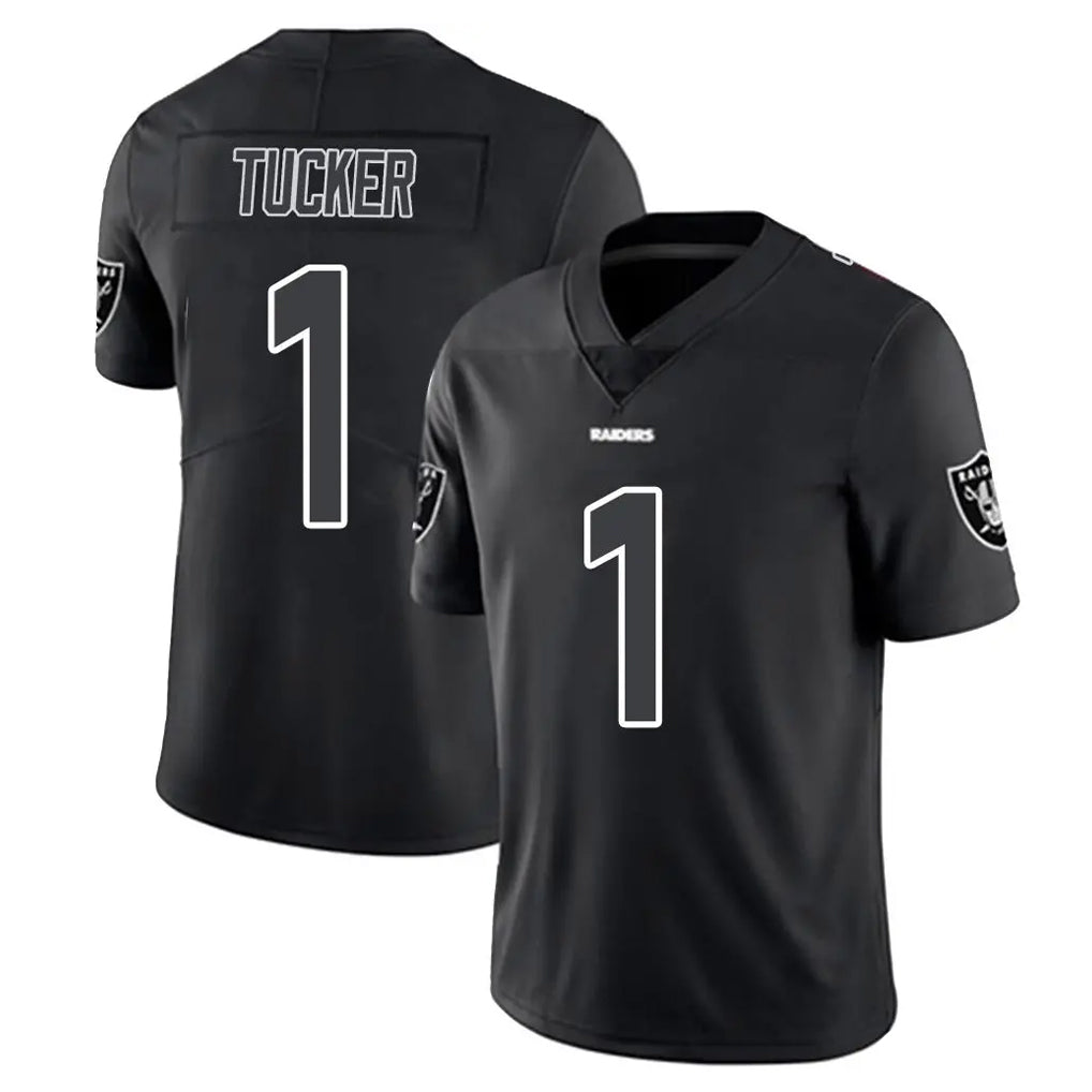 Johmsee LV.Raiders #1 Tre Tucker Player Black Limited Black Impact Home Game Stitched Jerseys