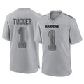 Johmsee LV.Raiders #1 Tre Tucker Player Gray Atmosphere Fashion Limited Game Stitched Jerseys