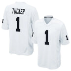 Johmsee LV.Raiders #1 Tre Tucker Player White Home Game Stitched Jerseys