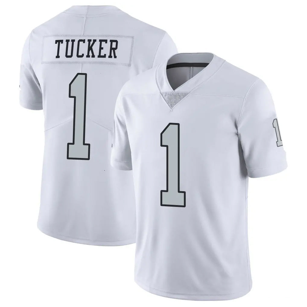 Johmsee LV.Raiders #1 Tre Tucker Player White Limited Color Rush Home Game Stitched Jerseys
