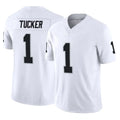 Johmsee LV.Raiders #1 Tre Tucker Player White Limited Vapor F.U.S.E. Home Game Stitched Jerseys
