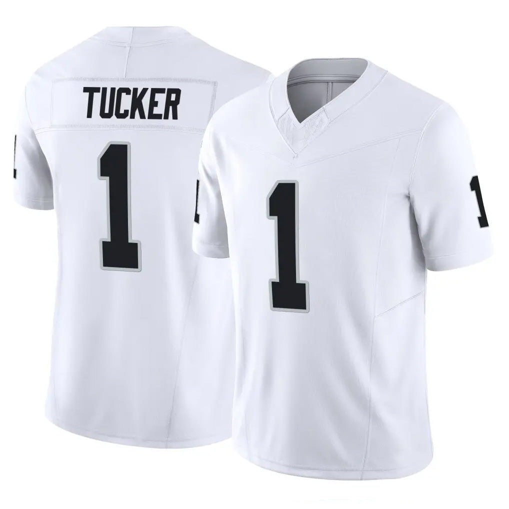 Johmsee LV.Raiders #1 Tre Tucker Player White Limited Vapor F.U.S.E. Home Game Stitched Jerseys