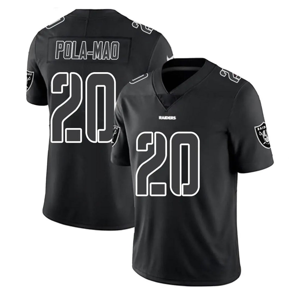 Johmsee LV.Raiders #20 Isaiah Pola-Mao Player Black Limited Black Impact Home Game Stitched Jerseys