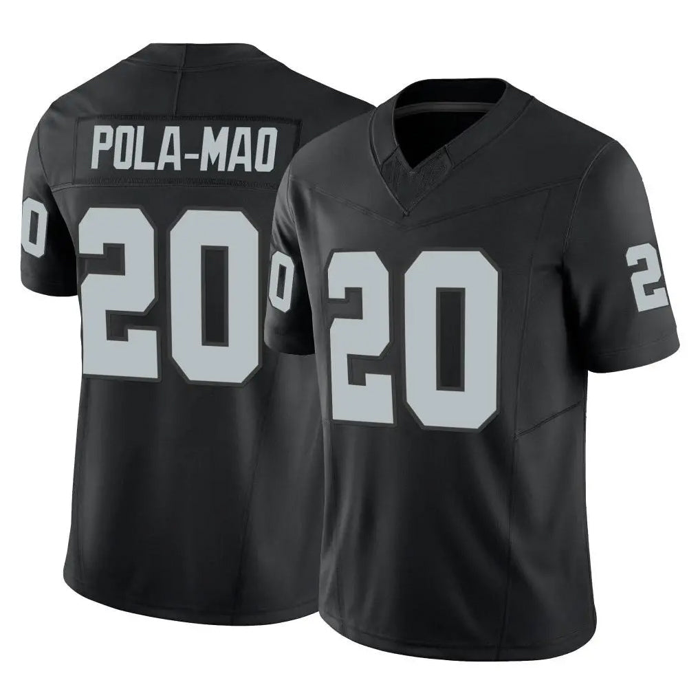 Johmsee LV.Raiders #20 Isaiah Pola-Mao Player Black Limited Vapor F.U.S.E. Home Game Stitched Jerseys